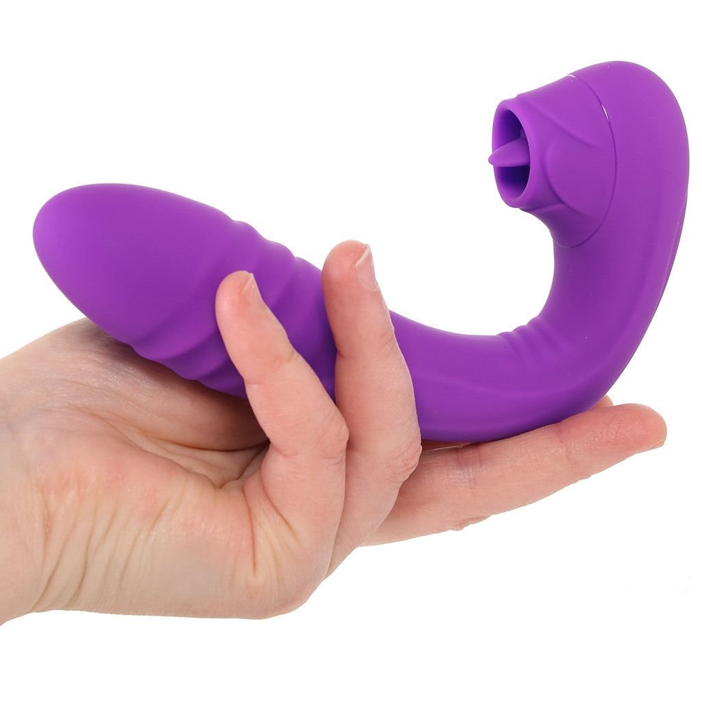 BodyWand G-Play Squirt Master Thrusting & Licking Vibe Vibrators > Rabbit Vibrators