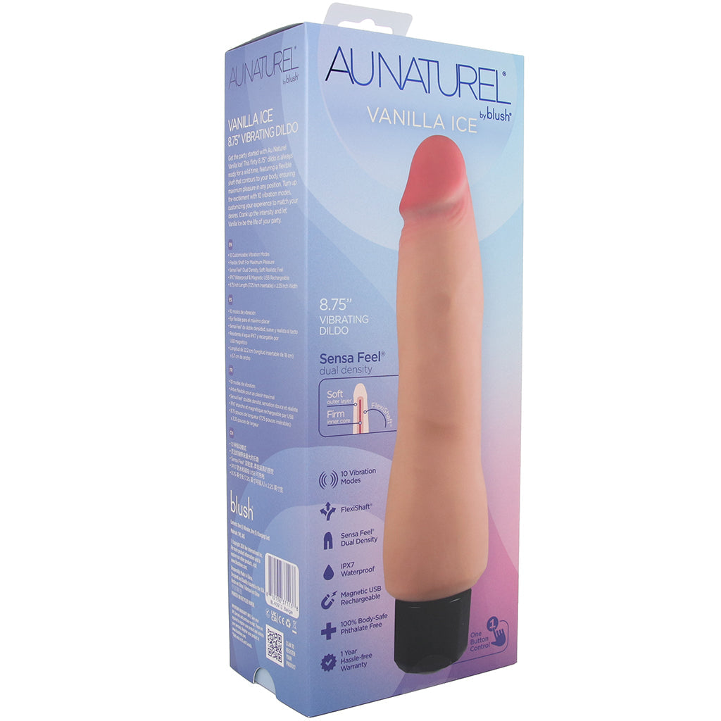 Au Natural Vanilla Ice 8.75 Inch Realistic Vibe Vibrators > Realistic Vibrator Dildos