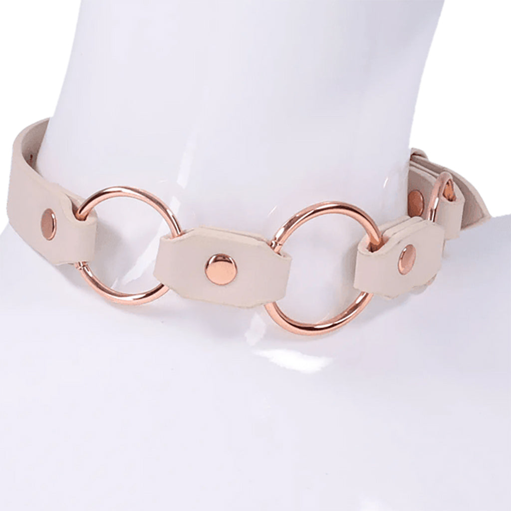 S&M Peaches 'n CreaMe Ring Day Collar Bondage and Fetish > Leashes and Collars