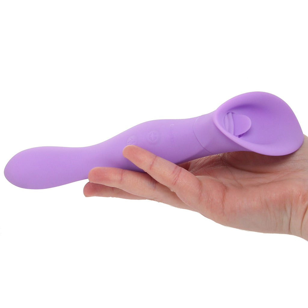 Couture Collection Dual Flickering Wand Vibrators > Clitoral Stimulators
