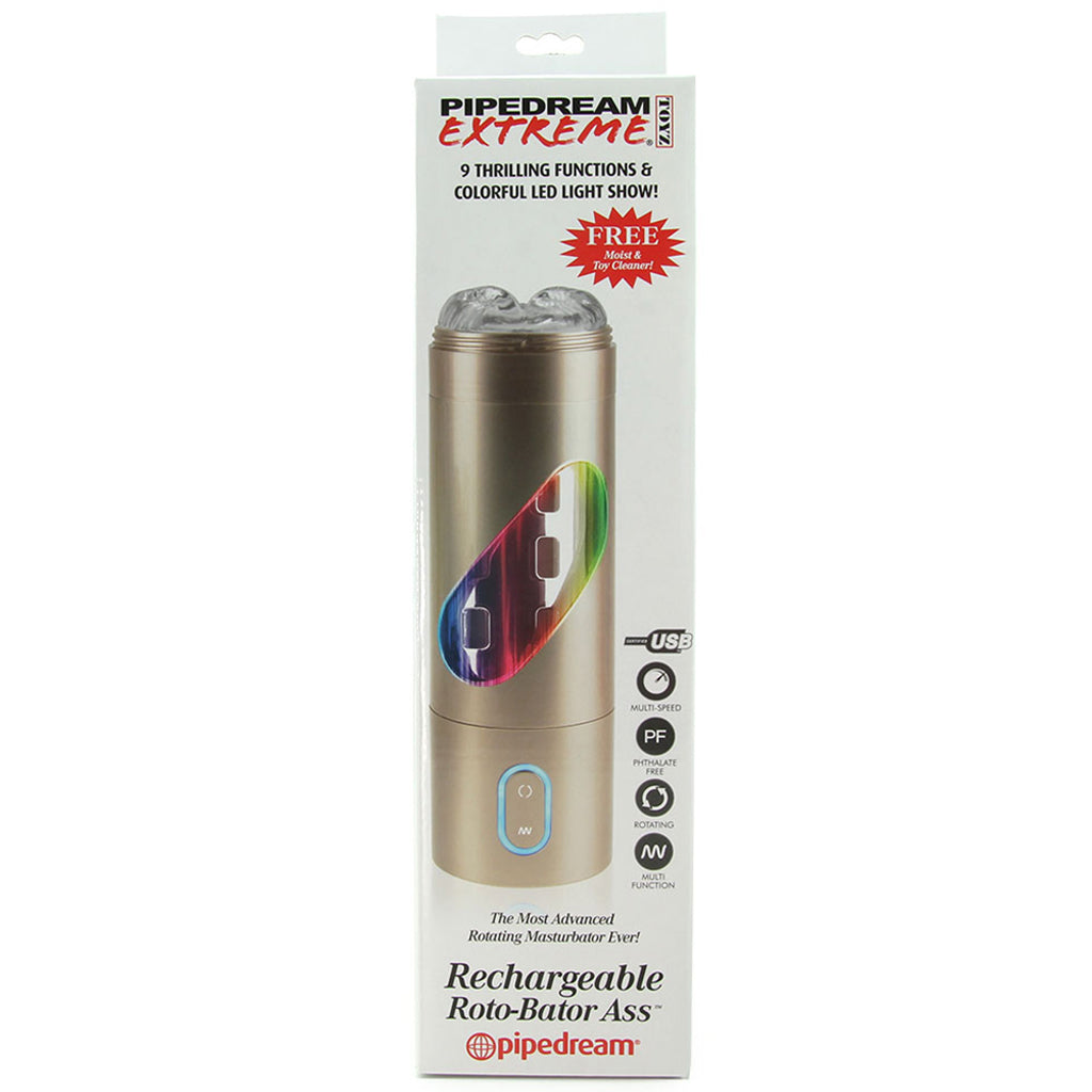 Extreme Rechargeable Roto-Bator Ass Male Masturbators > Self-Contained Strokers