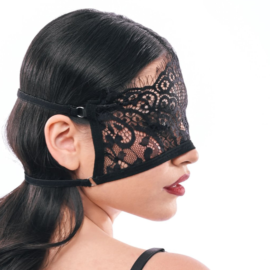 S&M Veiled Vision Lace Blindfold Bondage and Fetish > Pleasure Masks and Dress Up Play