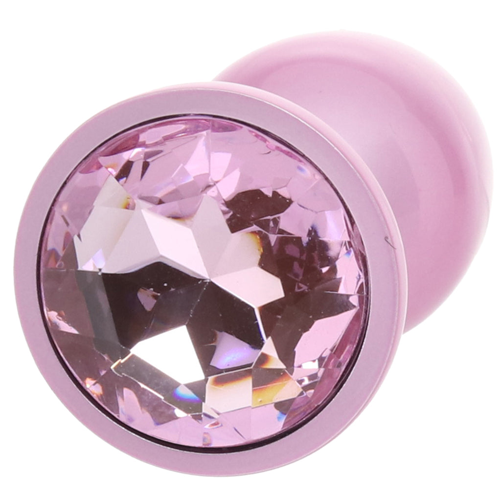 Rear Assets Pink Metal Butt Plug in Small Anal Sex Toys > Butt Plugs