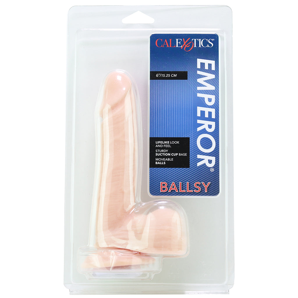 Emperor 6 Inch Ballsy Suction Dildo in Light Dildo Sex Toys > Realistic Dildos