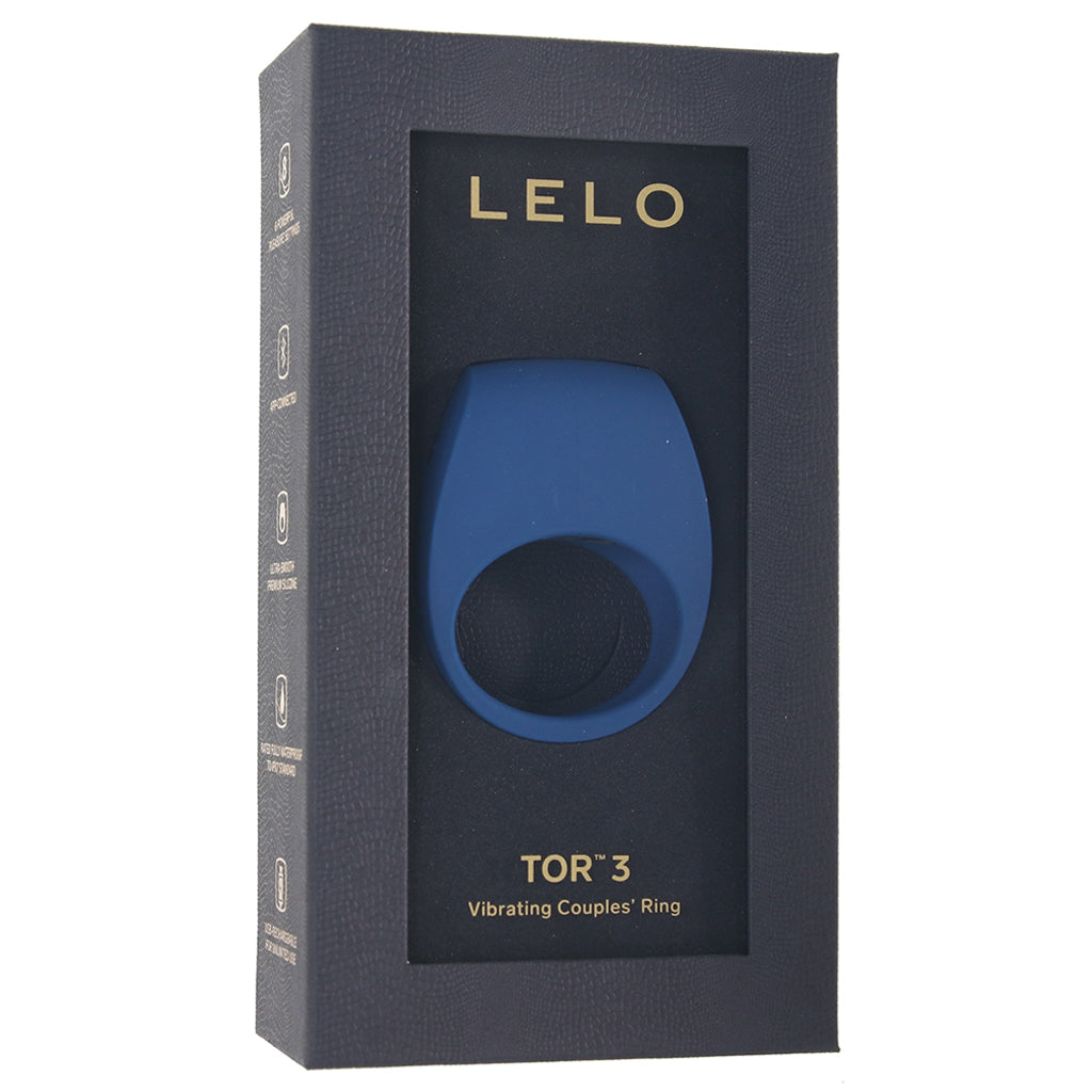 TOR 3 Vibrating Couples Ring in Blue Cock Rings