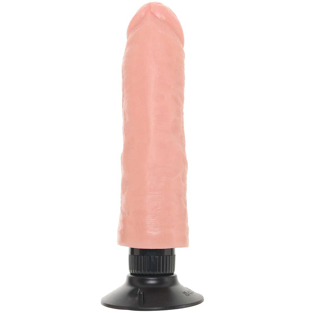 King Cock 8 Inch Vibrating Suction Dildo in Flesh Vibrators > Realistic Vibrator Dildos