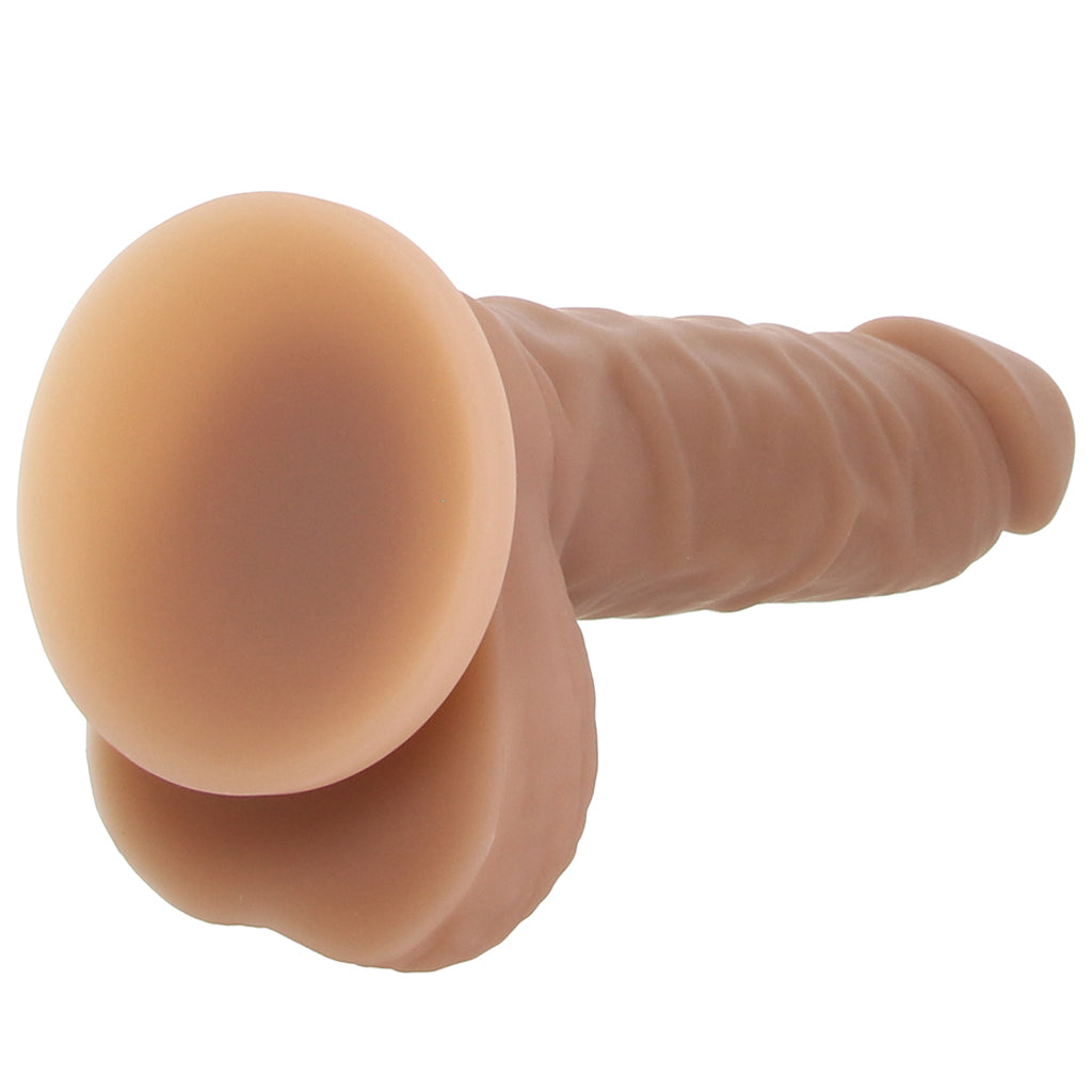 EasyRiders 7 Inch Silicone Dildo with Balls in Tan Dildo Sex Toys > Realistic Dildos