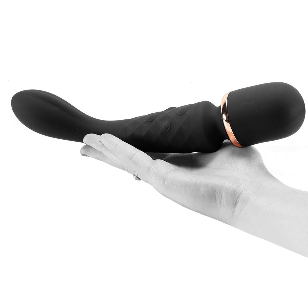 BodyWand Luxe 2-Way Wand in Black Vibrators > Wands