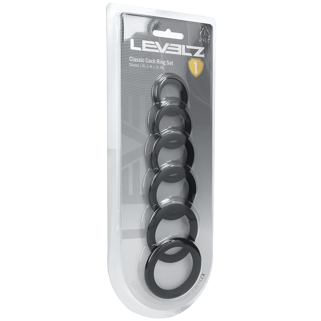LEVELZ 6 Piece Classic Cock Ring Set Cock Rings