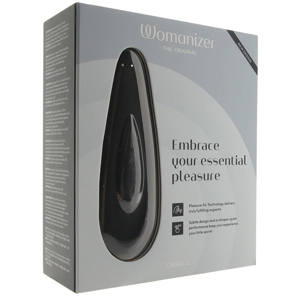 Womanizer Classic 2 Pleasure Air Stimulator in Black Vibrators > Clitoral Stimulators