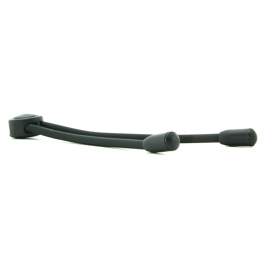 Adjustable Silicone Cock Tie in Black Cock Rings