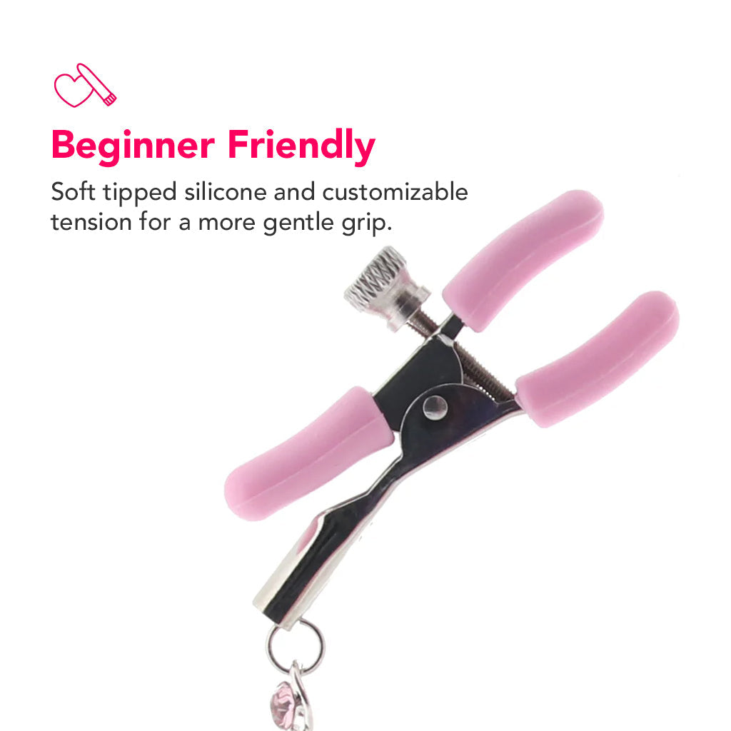 PinkCherry In A Pinch Beginner Nipple Clamps Bondage and Fetish > Nipple Stimulators & Clamps