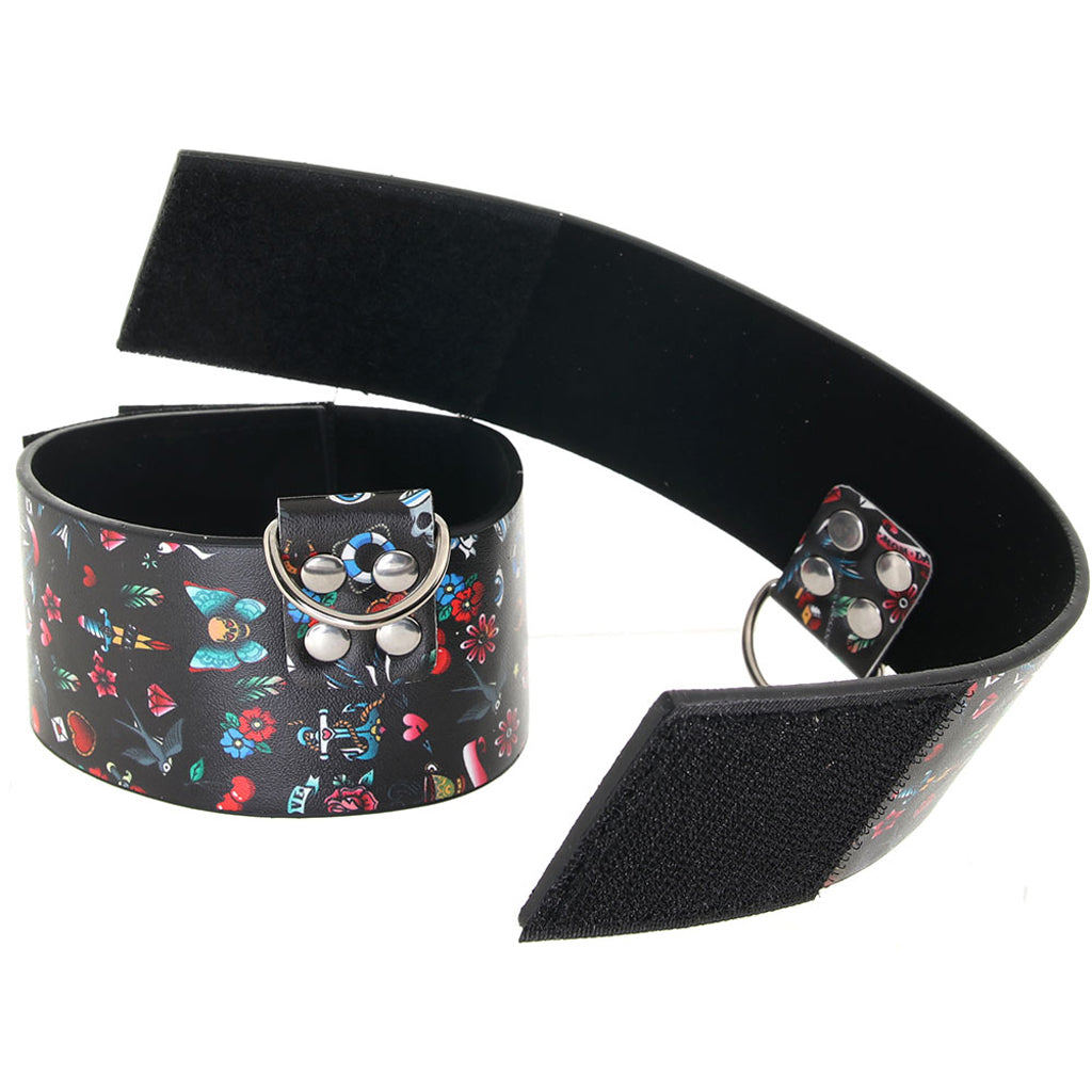 Ouch! Old School Tattoo Ankle Cuffs Bondage and Fetish > Wrist and Ankle Cuffs