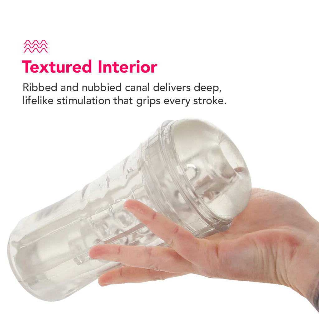 PDX Elite ViewTube Plus See-Thru EZ-Grip Stroker Male Masturbators > Discreet Masturbators