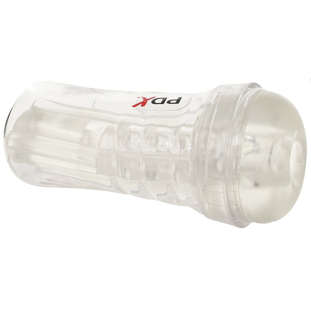 PDX Elite ViewTube Plus See-Thru EZ-Grip Stroker Male Masturbators > Discreet Masturbators
