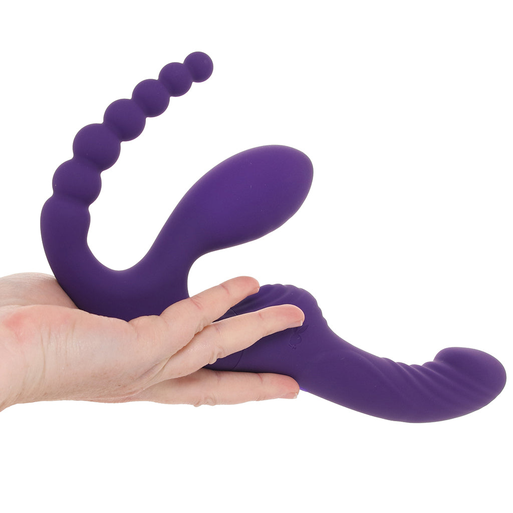 Playboy Hug It Out Strapless Strap-on Vibe Vibrators > Strap-On & Wearable