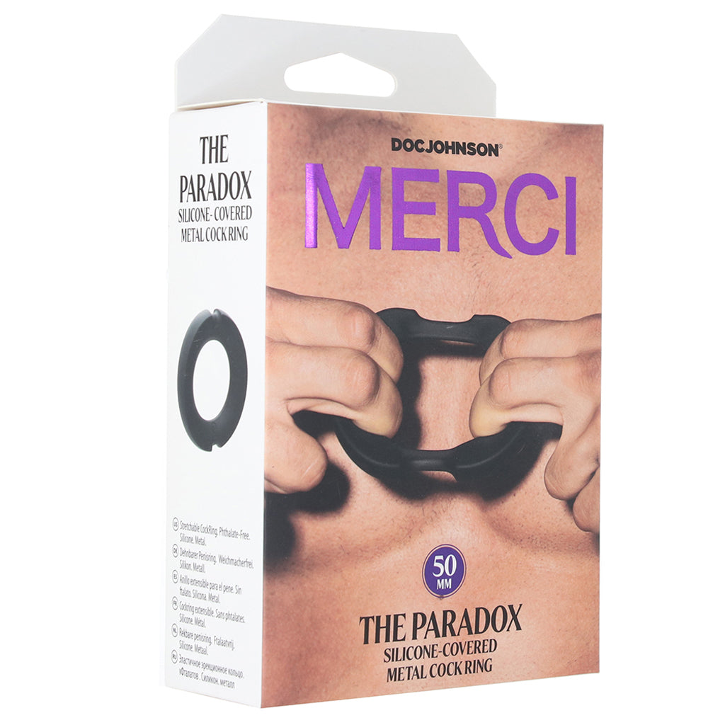 The Paradox 50mm Silicone and Metal Cock Ring Cock Rings
