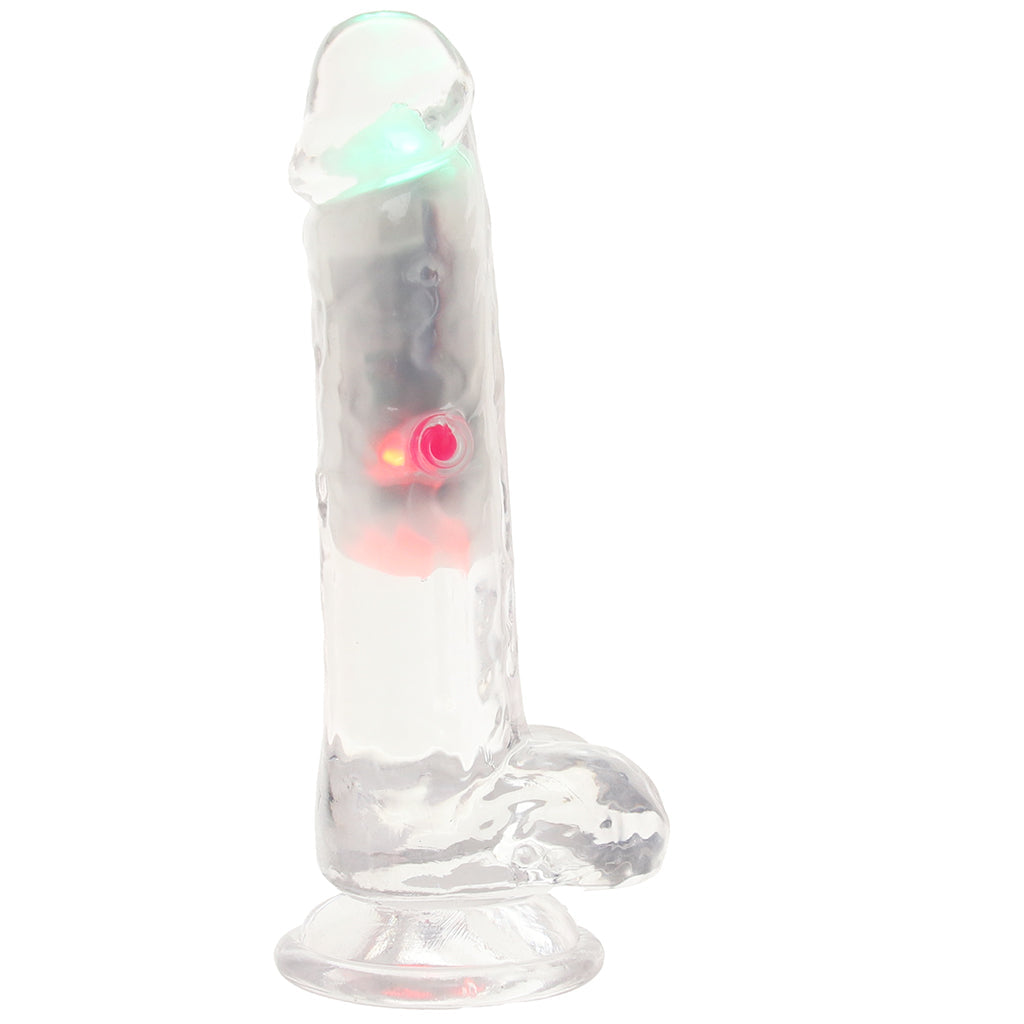 RealRock 6 Inch Light Up Vibrating Ballsy Dildo Vibrators > Realistic Vibrator Dildos