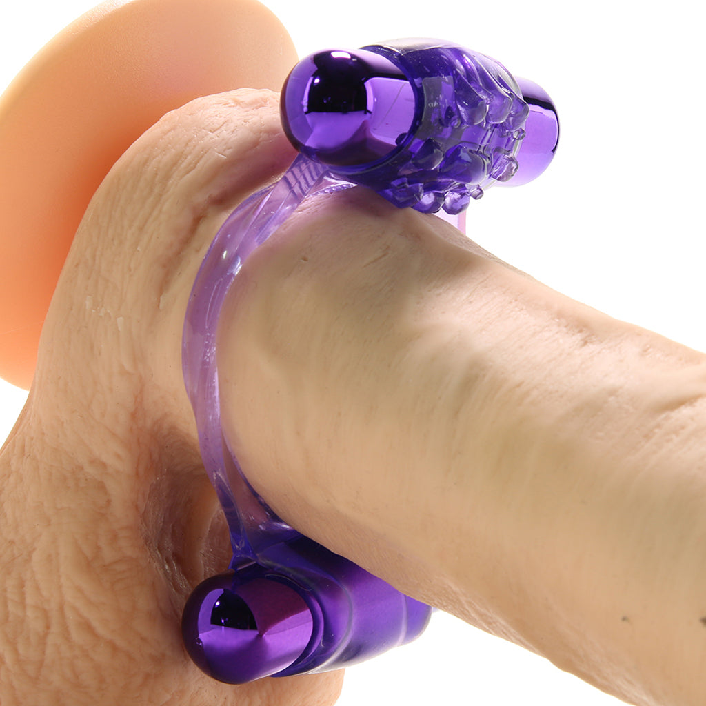 Duo-Vibrating Super Ring in Purple Cock Rings
