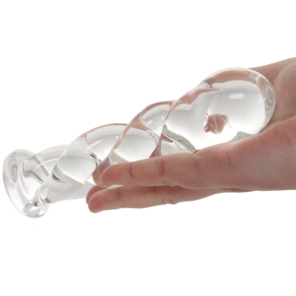Clarity Seraphic Braid Glass Dildo Dildo Sex Toys > Pyrex Glass Dildos