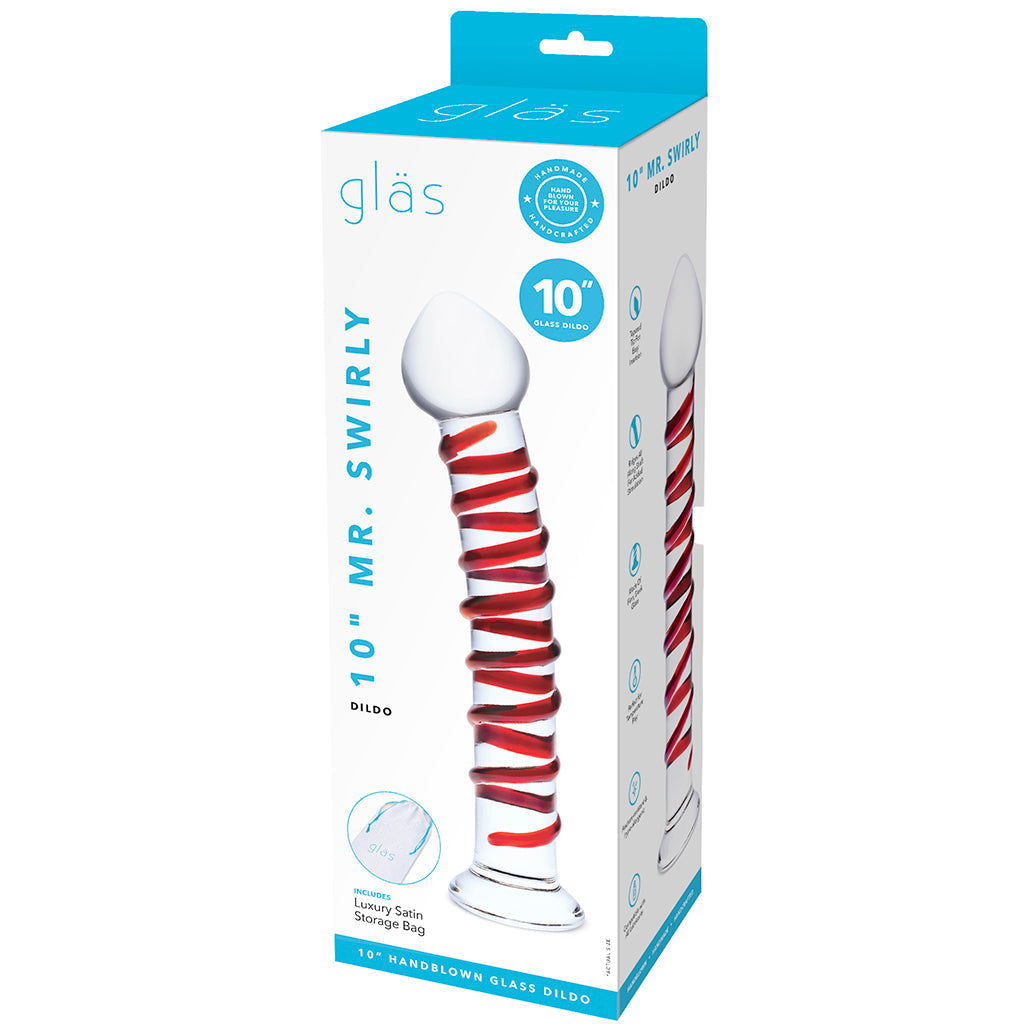 gläs 10 Inch Mr. Swirly Dildo Dildo Sex Toys > G-Spot Dildos