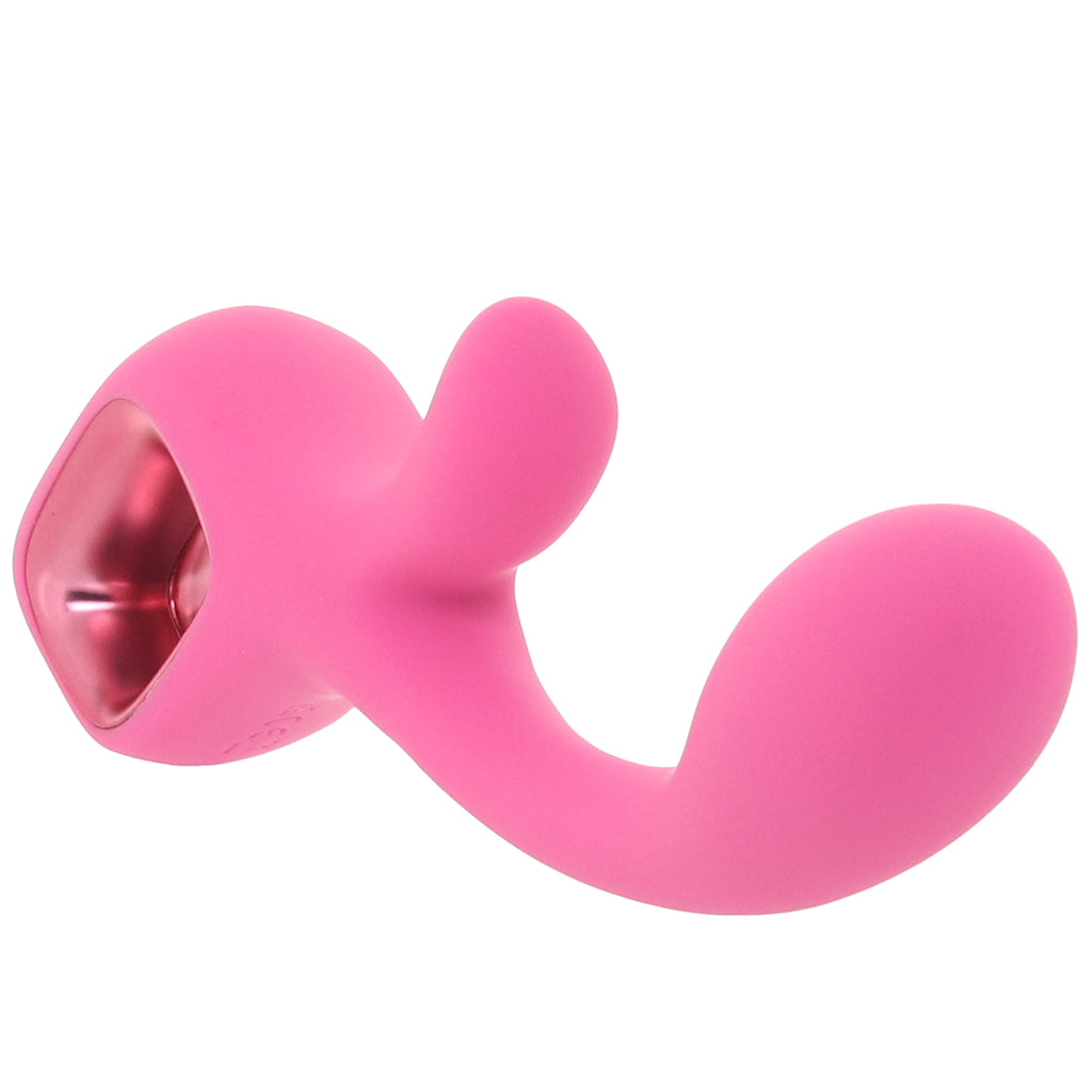Pretty in Pink Velvet G-Spot Rabbit Vibe Vibrators > Rabbit Vibrators