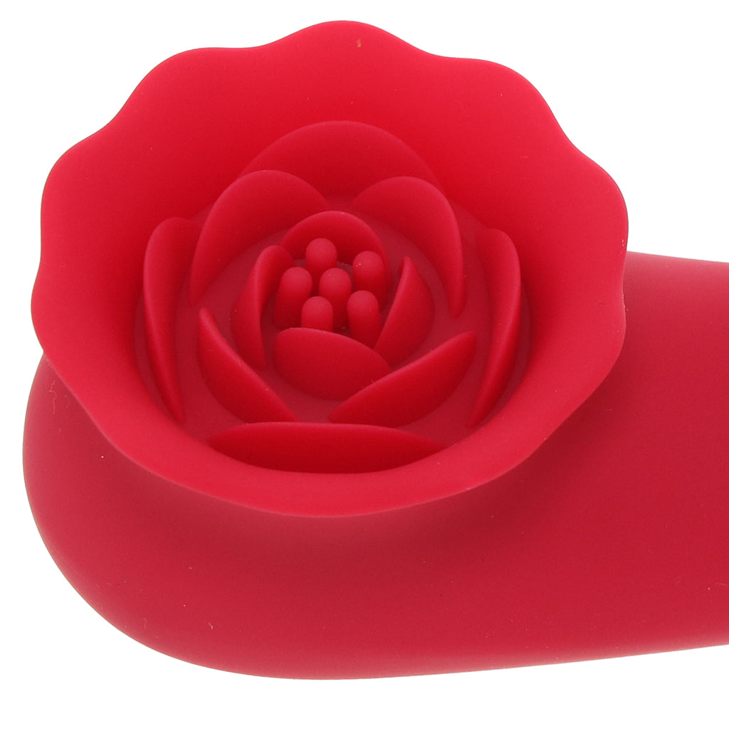 Secret Kisses Rose Quake Dual Ended Tapping Vibe Vibrators > G-Spot Vibrators