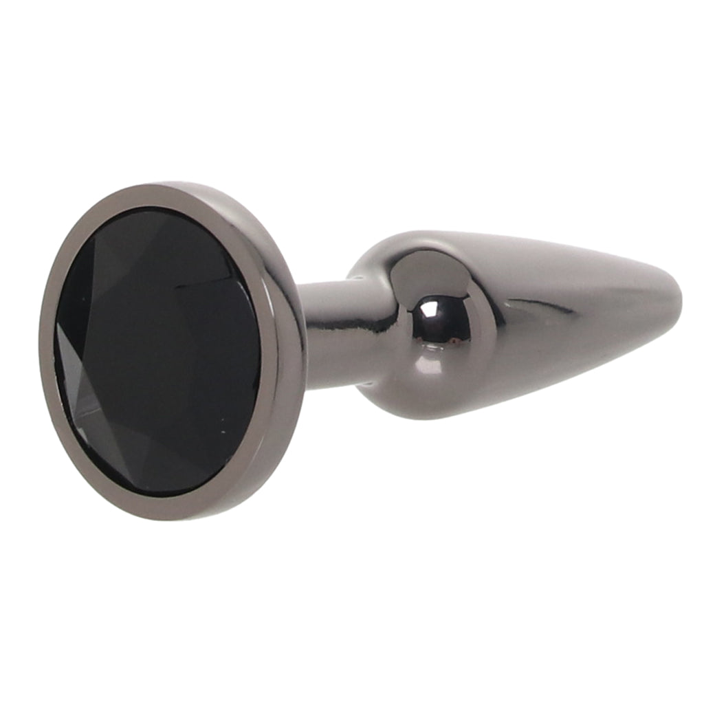 Rear Assets Small Tapered Butt Plug in Gunmetal Anal Sex Toys > Butt Plugs