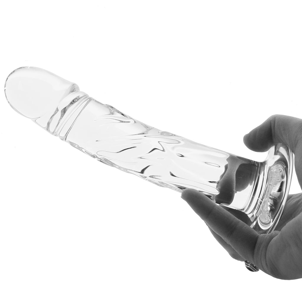 Blown Medium 7 Inch Realistic Glass Dildo Dildo Sex Toys > Pyrex Glass Dildos