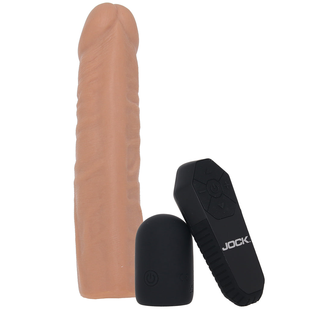 Jock Vibrating Realistic Penis Extender in Tan Male Enhancement > Extenders and Sleeves