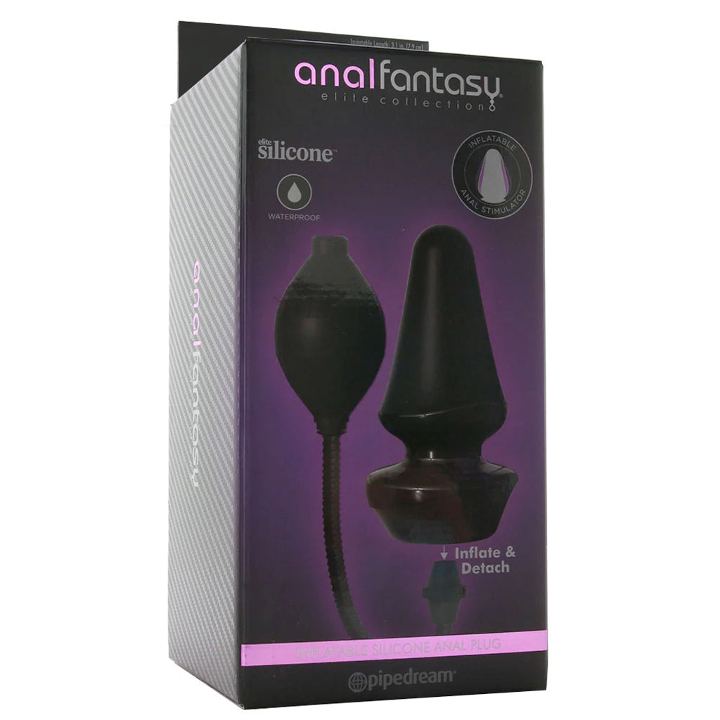 Anal Fantasy Inflatable Silicone Anal Plug in Black Anal Sex Toys > Butt Plugs