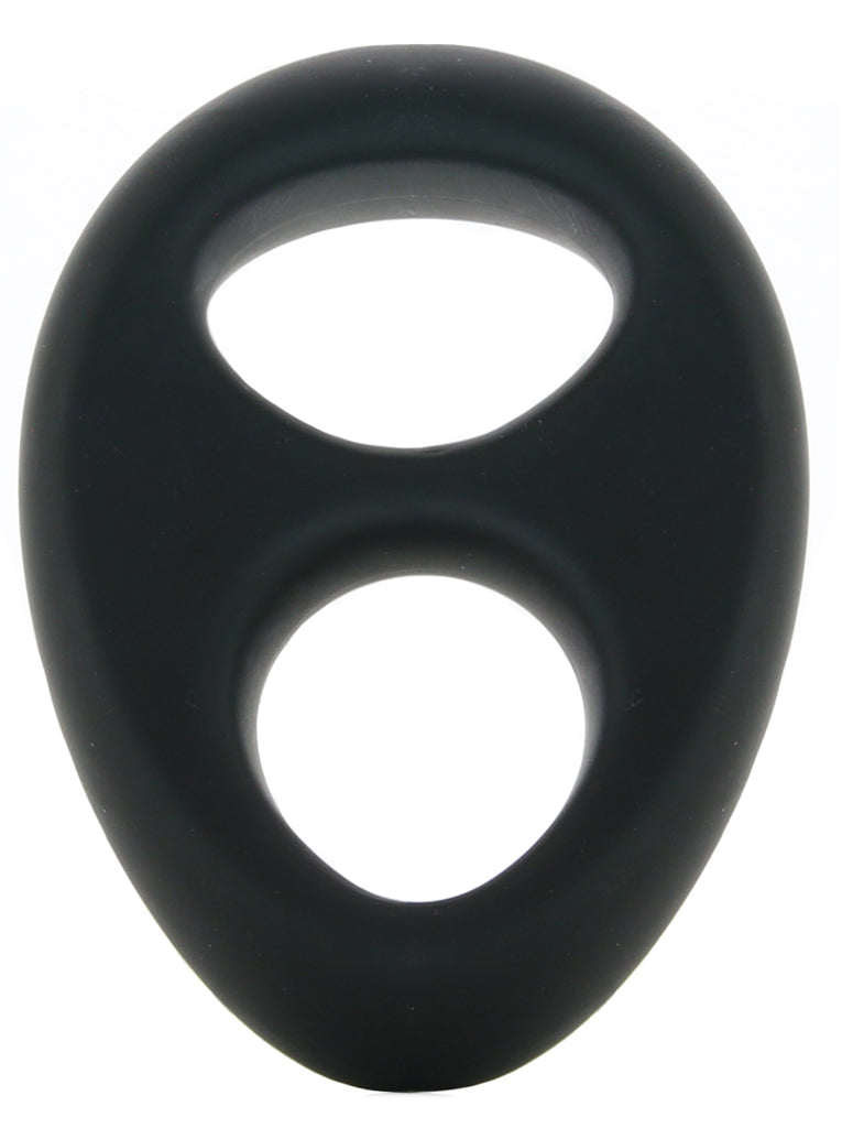 Renegade Romeo Soft Silicone Dual Ring in Black Cock Rings