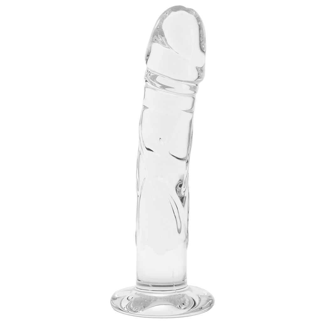 Blown Medium 7 Inch Realistic Glass Dildo Dildo Sex Toys > Pyrex Glass Dildos