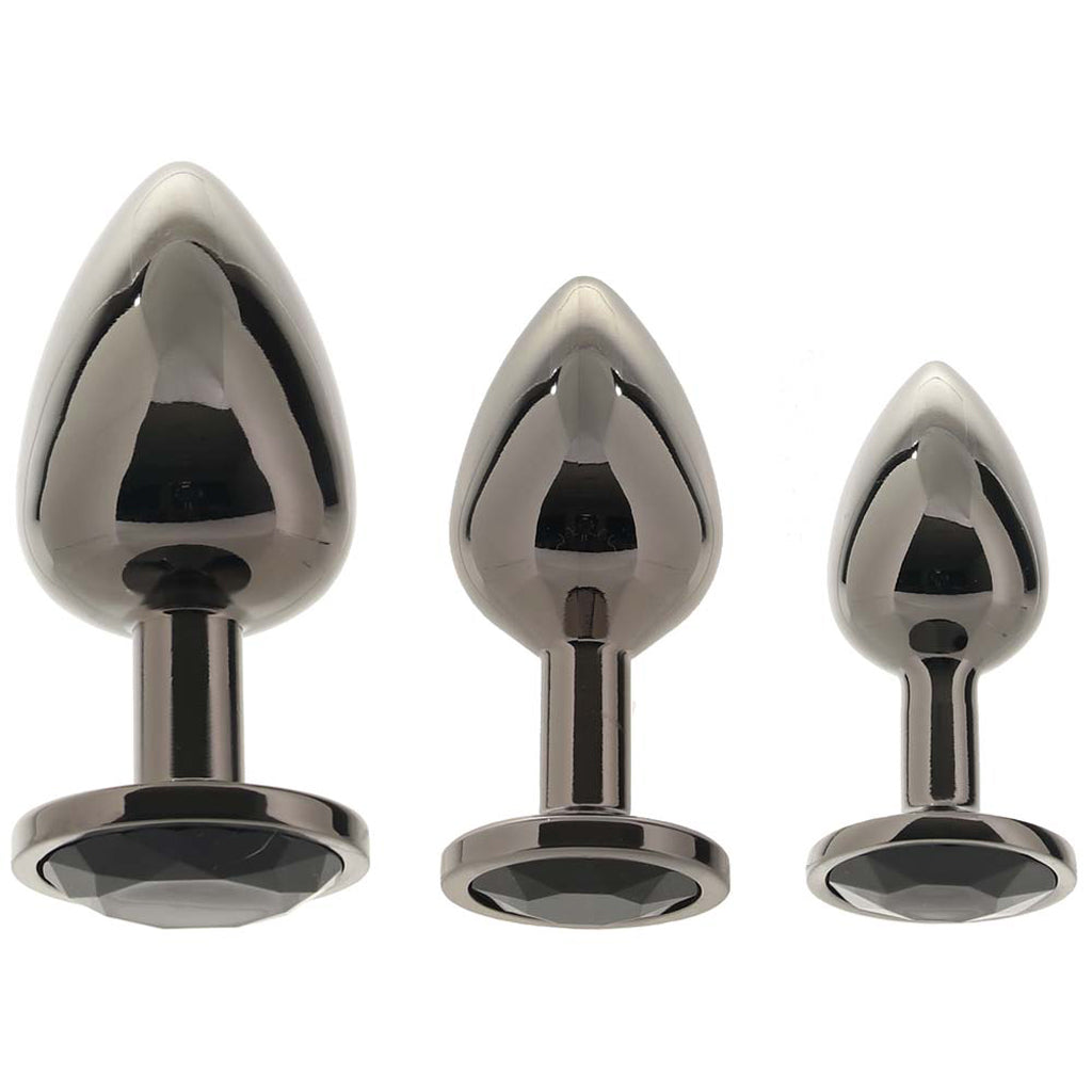 Black Gem Anal Plug Set Anal Sex Toys > Butt Plugs