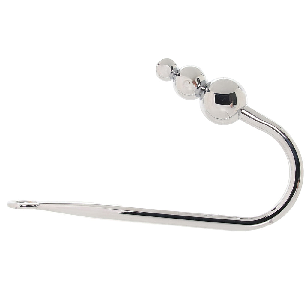 Master Series Roped Beaded Steel Anal Hook Dildo Sex Toys > Anal Dildos