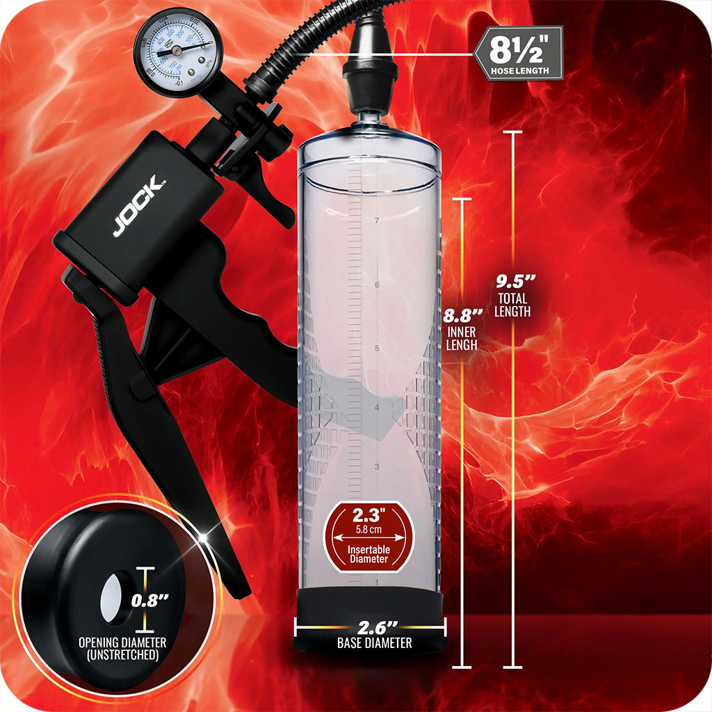Jock Pump Up Pressure Gauge Trigger Penis Pump Male Enhancement > Penis Pumps