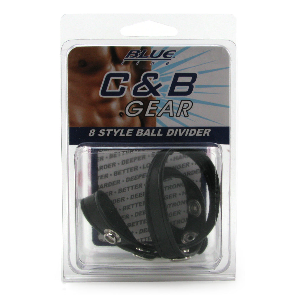 Blue Line 8 Style Ball Divider Cock Rings