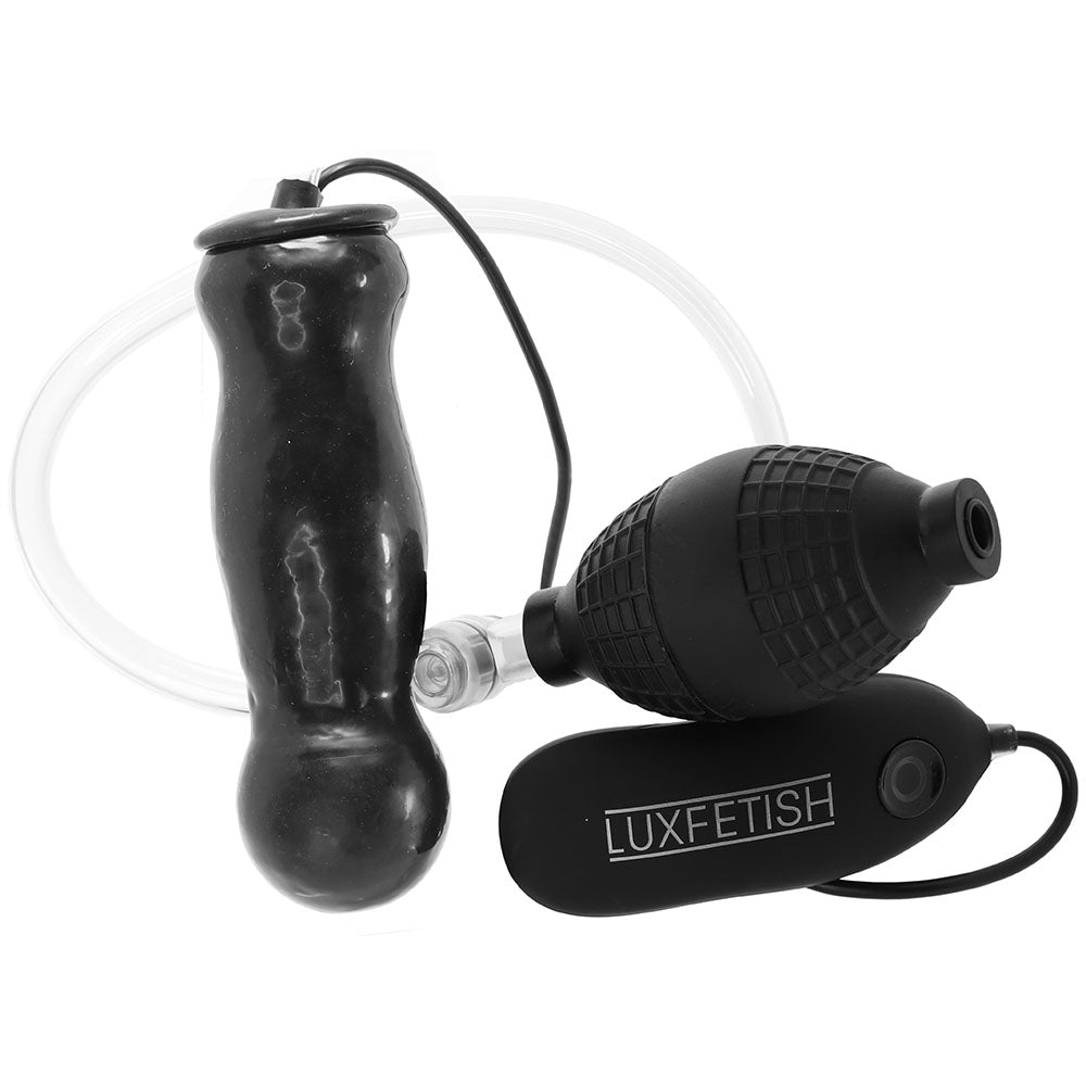 4.5 Inch Inflatable Vibrating Plug Anal Sex Toys > Butt Plugs