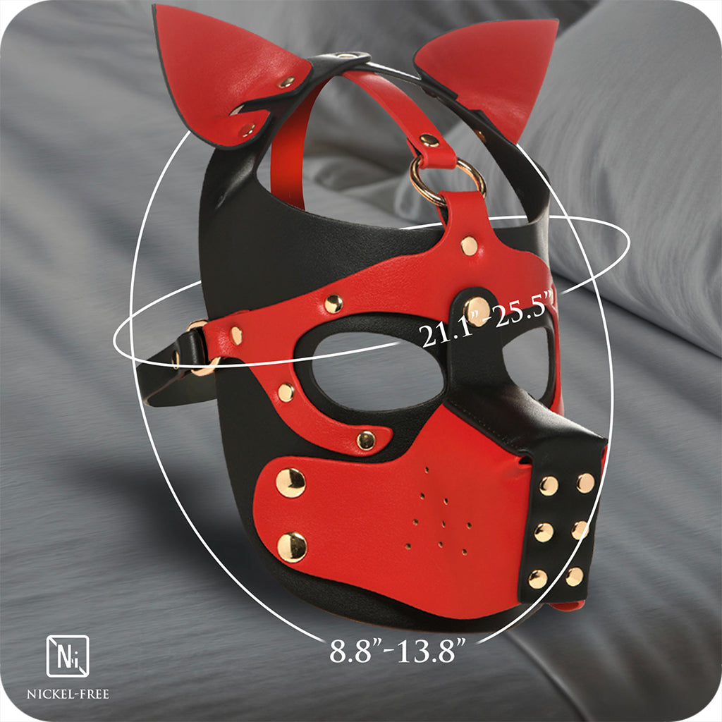 Master Series Hound Hood with Muzzle Bondage and Fetish > Pleasure Masks and Dress Up Play