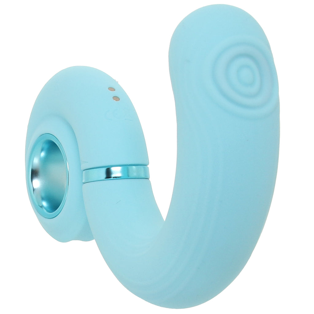 Loveline Tic-Tac Tapping Swirl Vibe in Blue Vibrators > G-Spot Vibrators
