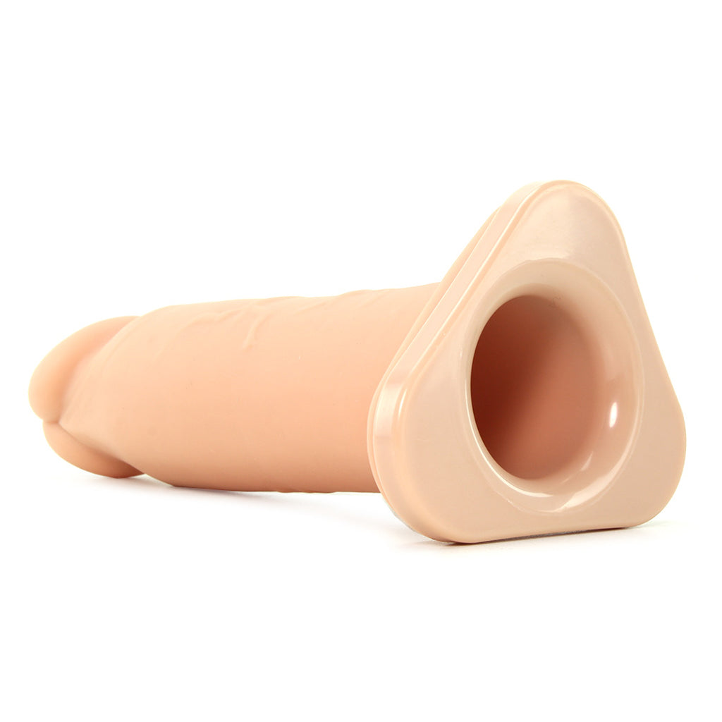 8 Inch Silicone Hollow Extension in Flesh Dildo Sex Toys > Strap-On and Harnesses
