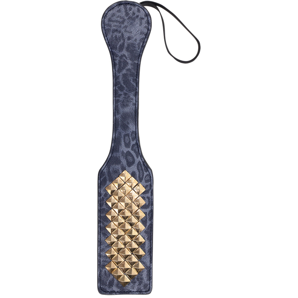 Sex & Mischief Cougar Studded Paddle Bondage and Fetish > Whips and Crops