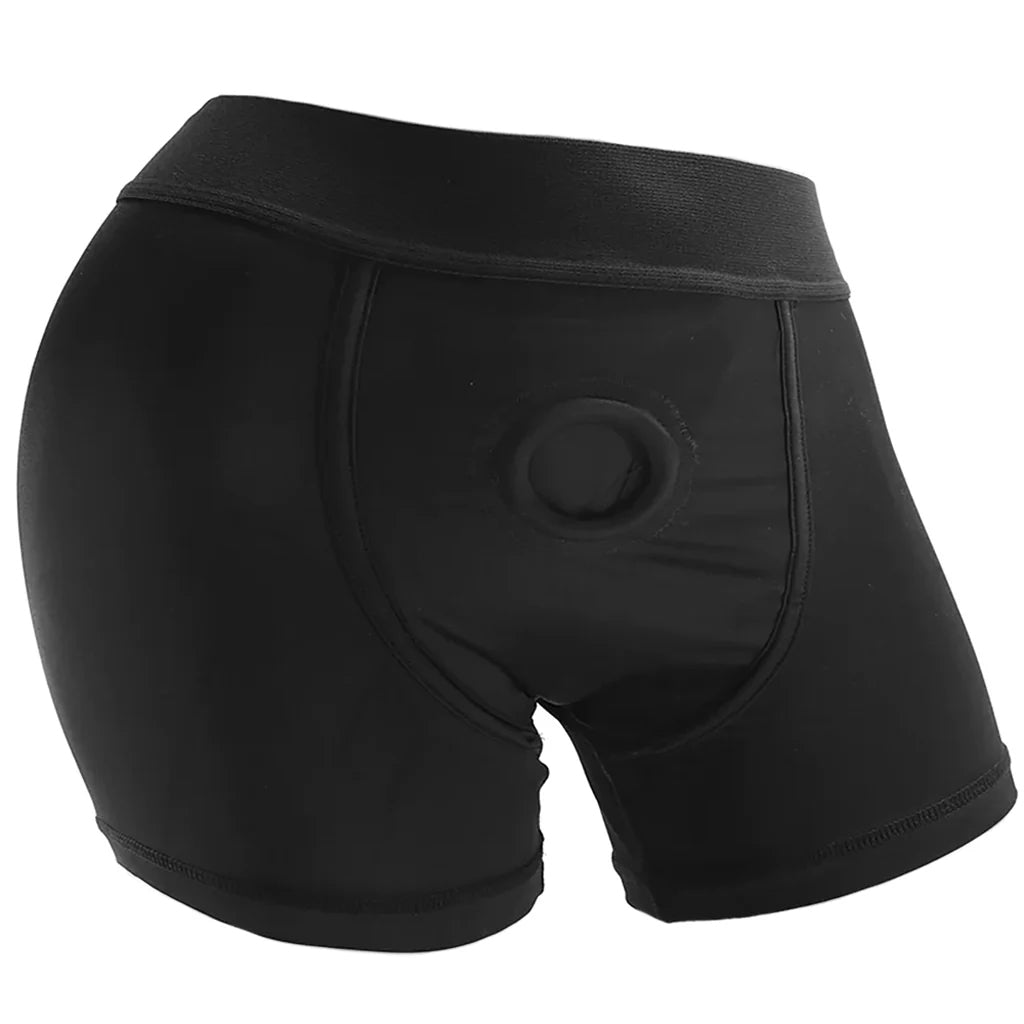Packer Gear Black Boxer Brief Harness in 2X/3X Dildo Sex Toys > Strap-On and Harnesses