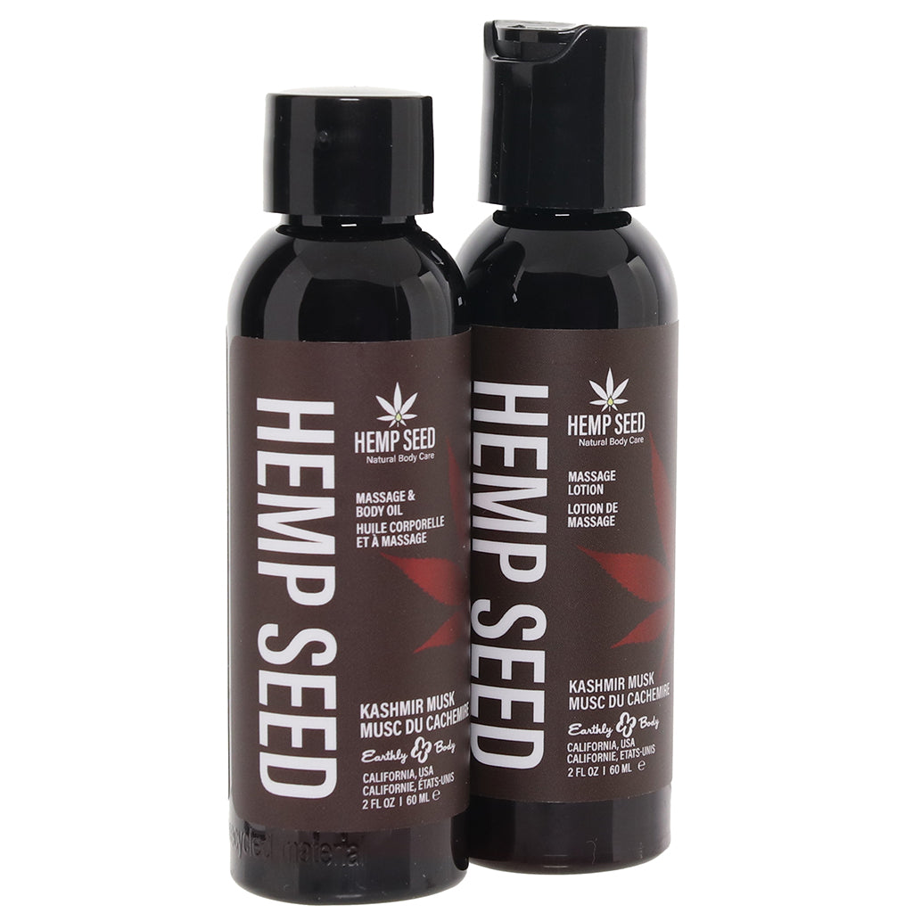 Hemp Seed Tranquility Trio Massage Kit in Kashmir Musk Sensual Love > Massage