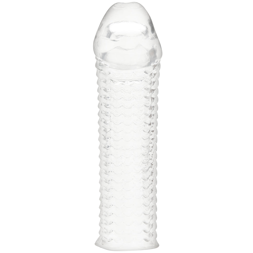 Blue Line 6.5 Inch Clear Textured Extension Sleeve Male Enhancement > Extenders and Sleeves