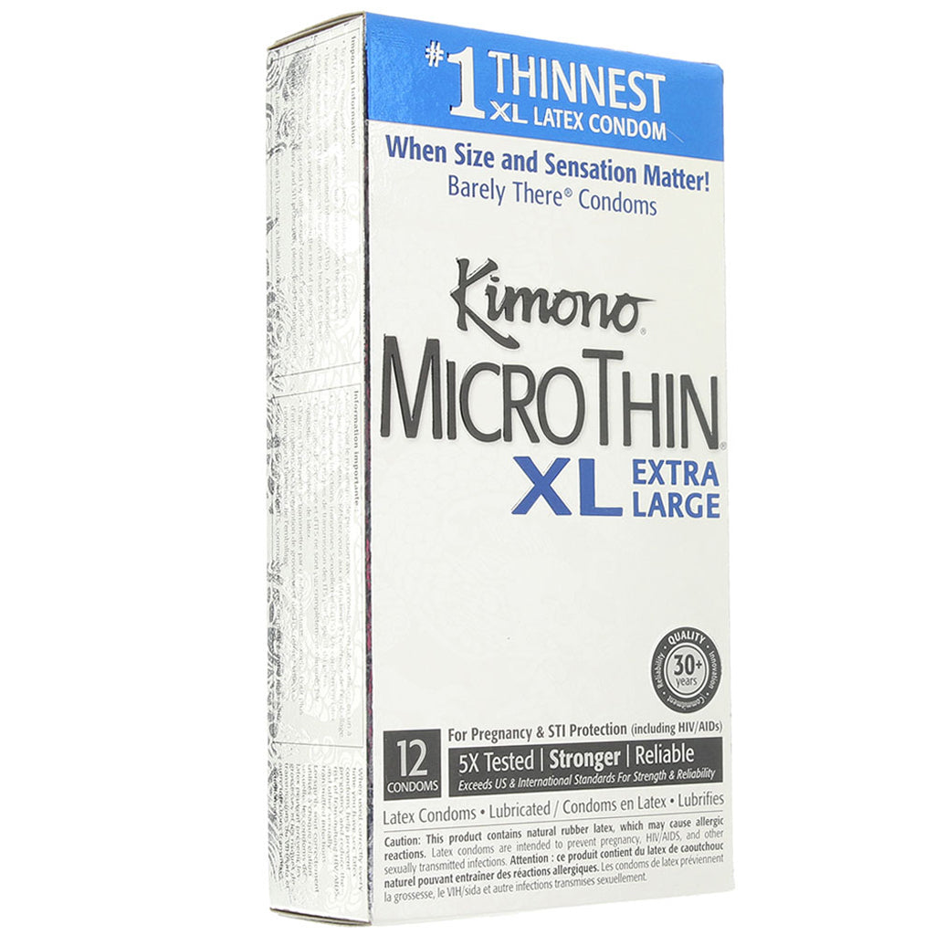 Kimono MicroThin XL Condoms in 12 Pack Condoms