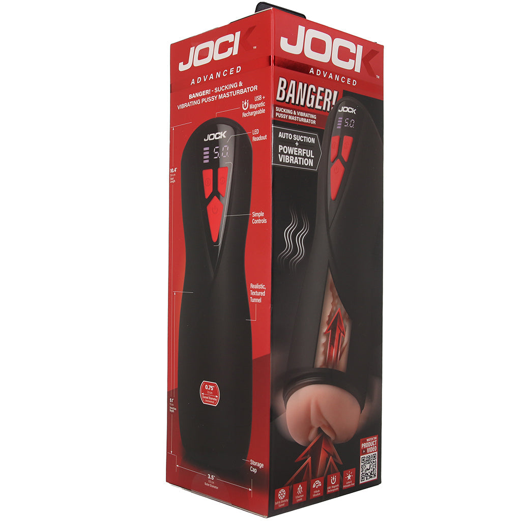 Jock Banger Sucking & Vibrating Pussy Masturbator