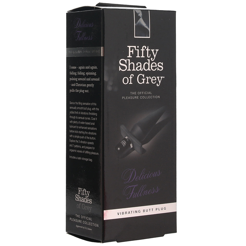 Delicious Fullness Vibrating Silicone Butt Plug