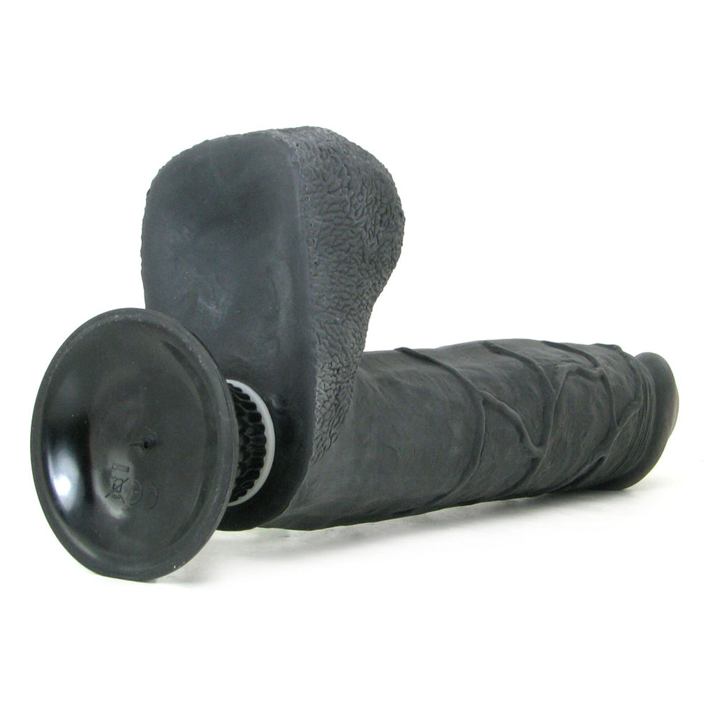 Real Feel Deluxe 11 Inch Wall Banger Vibe in Black Vibrators > Realistic Vibrator Dildos