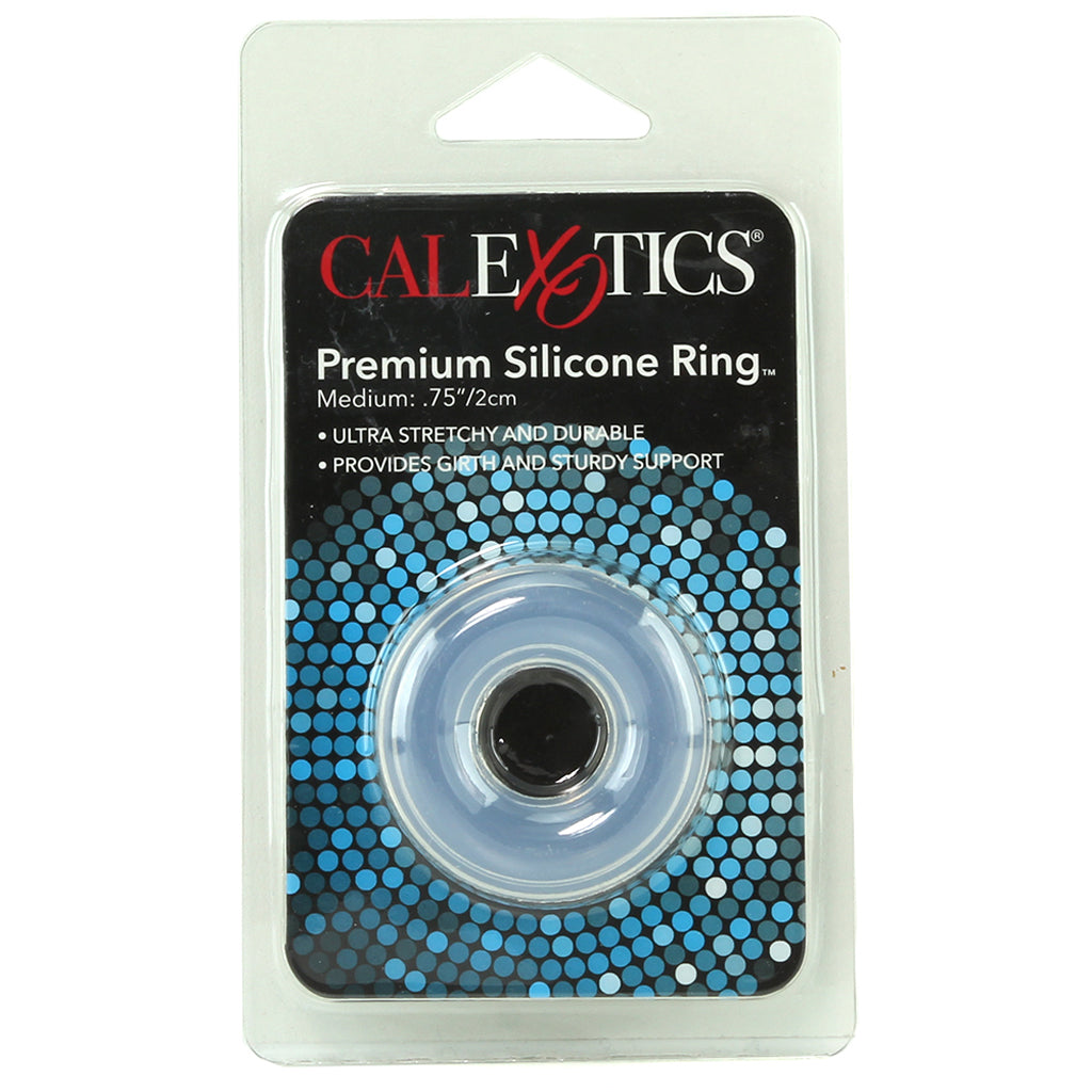 Medium Premium Silicone Cock Ring in Clear Cock Rings